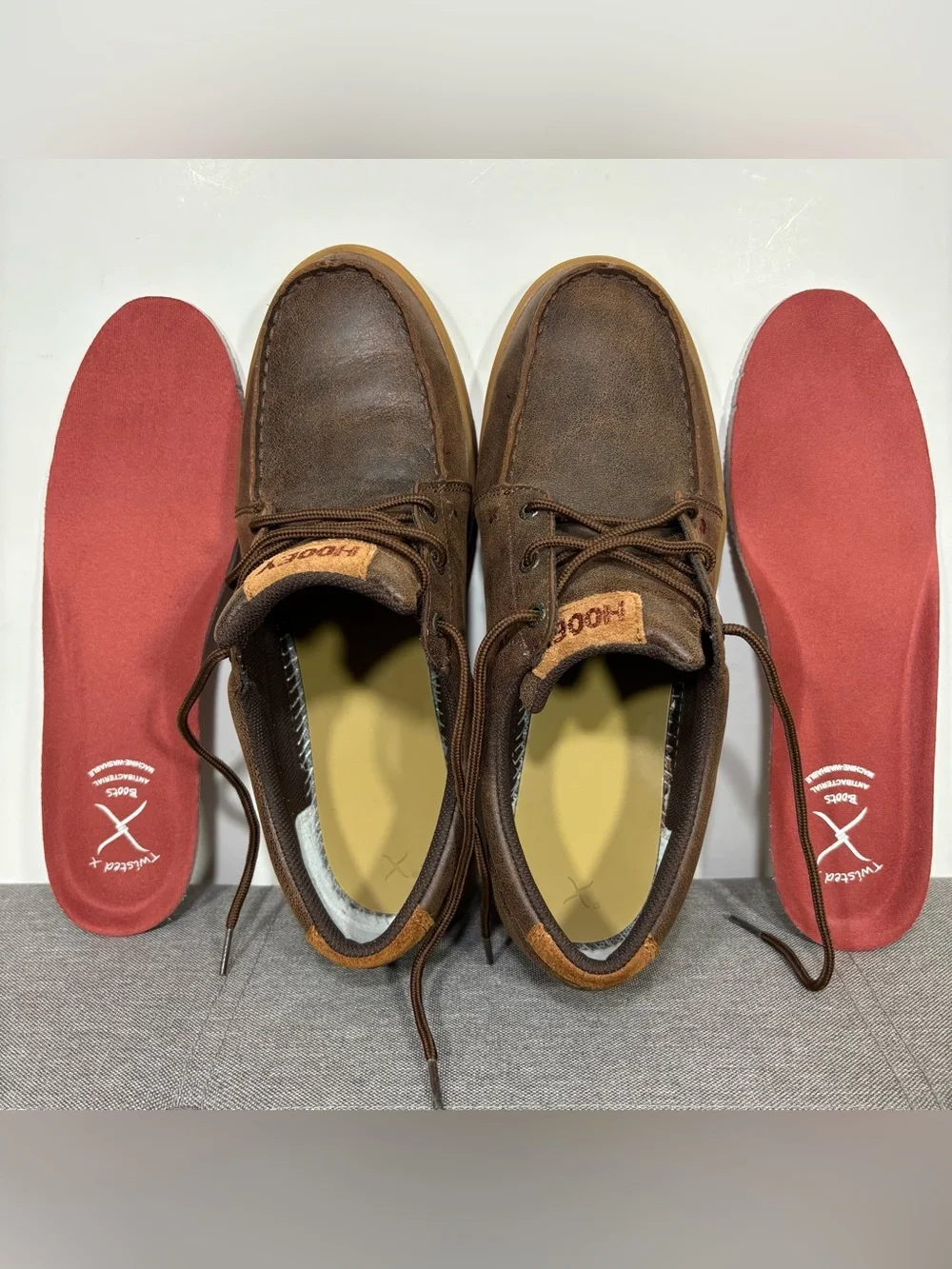 Twisted X Hooey Brown Leather Lace-Up Sneaker- men’s 10.5